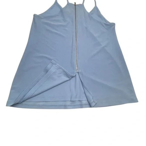 Bar III V-neck Halter Top - Light Blue - Size XS - Picture 6 of 9